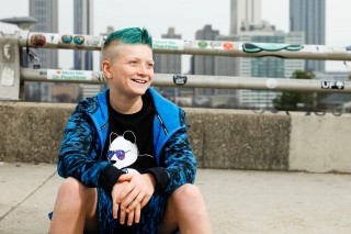 Tween boy rocks his style in his photoshoot to celebrate his 12 year old pictures. Images by Starr Petronella, Urban Flair